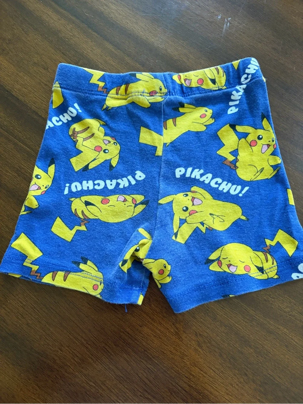 H&M Blue and Yellow Pikachu Kids Short Pajama Set